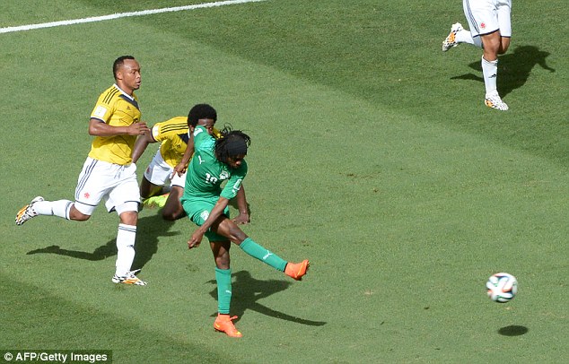 Gervinho - Magical Goal. Colombia 2-1 Cote d'Ivoire.