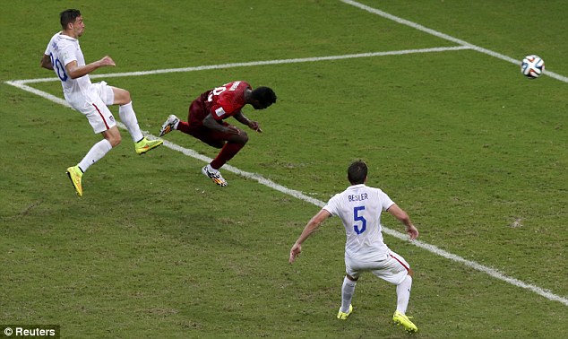 Varela - In the dying seconds. USA 2-2 Portugal.