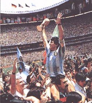 Diego Maradona - Lifted Into Glory. (FIFA WC Final, 1986)